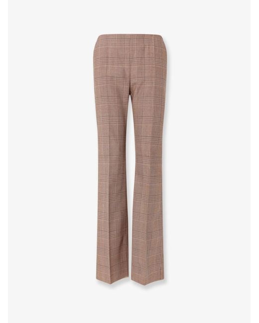 Max Mara Natural Mxmpepato Wool Trousers