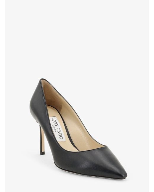 Jimmy Choo Black Romy Leather Décolleté