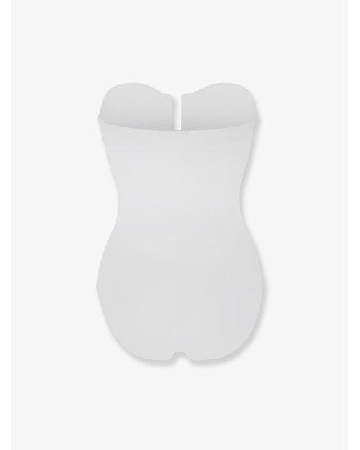 Eres White Cassiopee Lycra One-Piece Swimsuit
