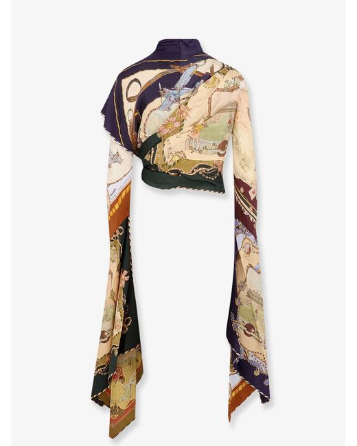 Zimmermann White Valiant Draped Scarf Top