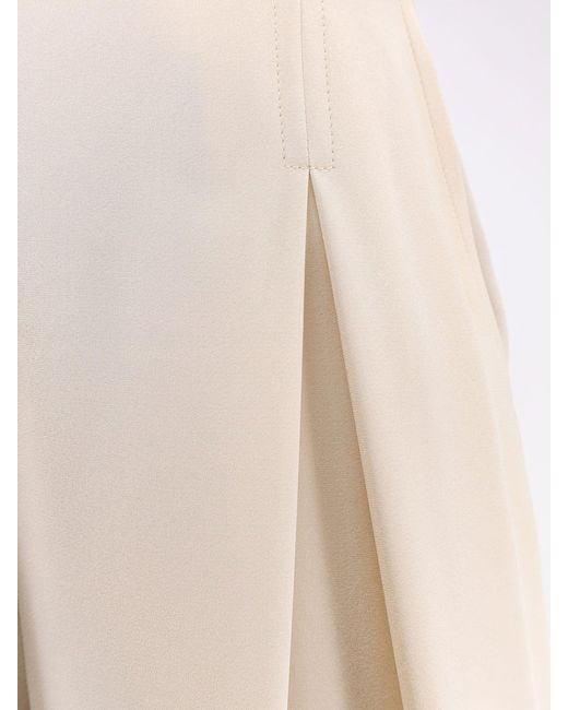 Max Mara White Mxppalude Silk Trousers