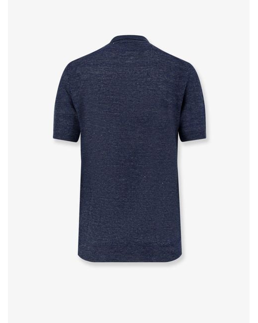 Polo di Corneliani in Blue da Uomo