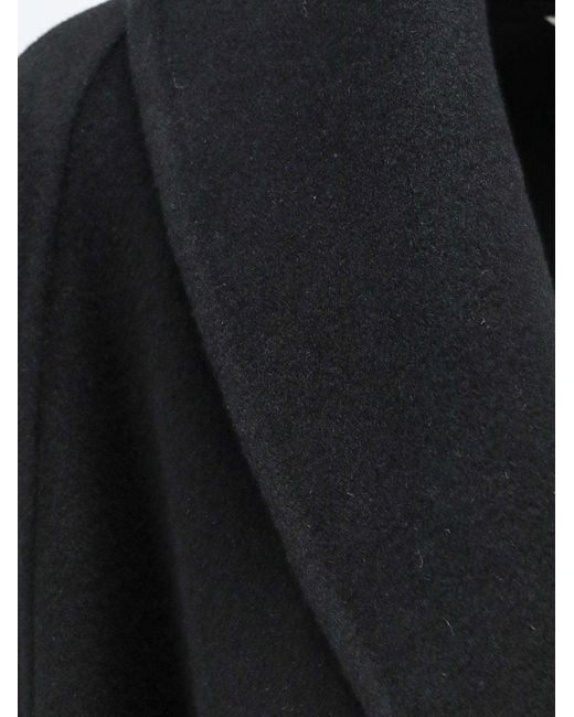 Hevò Black Alliste Wool Coat