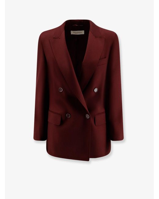 Max Mara Red Velvet Cotton Tracksuit Bottoms