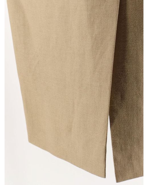 Max Mara Natural Linen Veranda Skirt