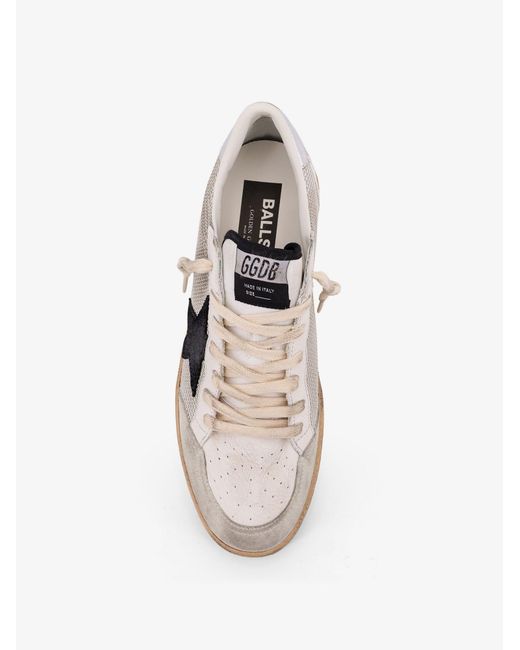 Golden Goose Deluxe Brand White Deluxe Brand Ball Star Mesh And Leather Sneakers for men