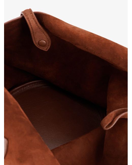 Polo Ralph Lauren Brown Play Suede Shoulder Bag With Contrasting Logo