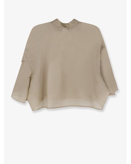 Max Mara Natural Mxadonna Silk Shirt