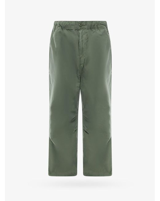 Pantalone in cotone con patch logo di Carhartt in Green da Uomo