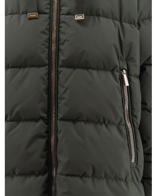 Moorer Gray Gadia-Stp Waterproof Fabric Down Jacket