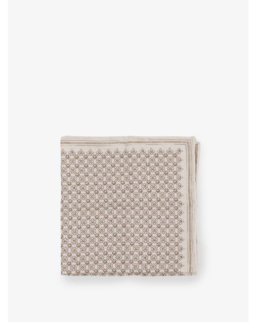 Pochette di Brunello Cucinelli in White da Uomo