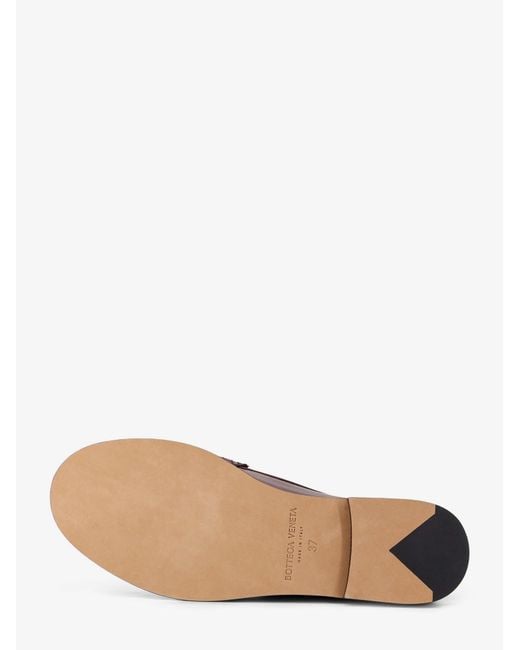 Bottega Veneta Brown Silenzio Leather Loafers With Intrecciato Pattern