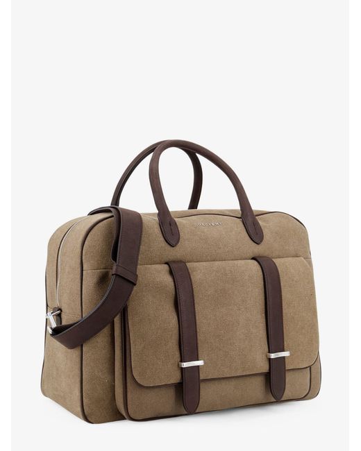 Orciani Brown Jones Suede Travel Bag for men
