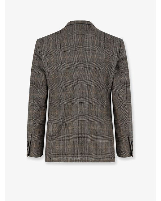 Lardini Black Prince Of Wales Wool Blazer for men