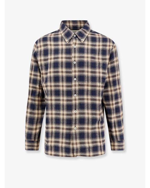 DUNST Blue Flannel Shirt
