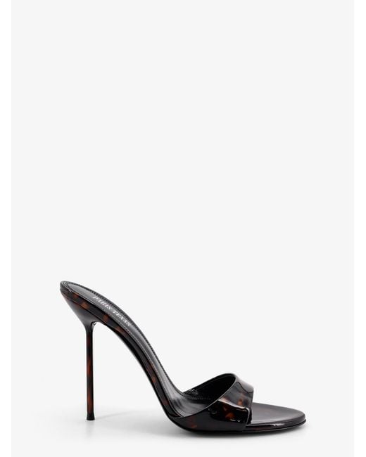 Paris Texas Brown Lidia Patent Leather Sandals