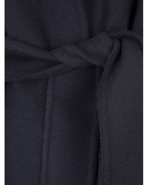 Max Mara Blue Poldo Virgin Wool Coat