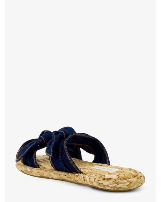 Zimmermann Blue Sandals Carousel Denim/Raffia