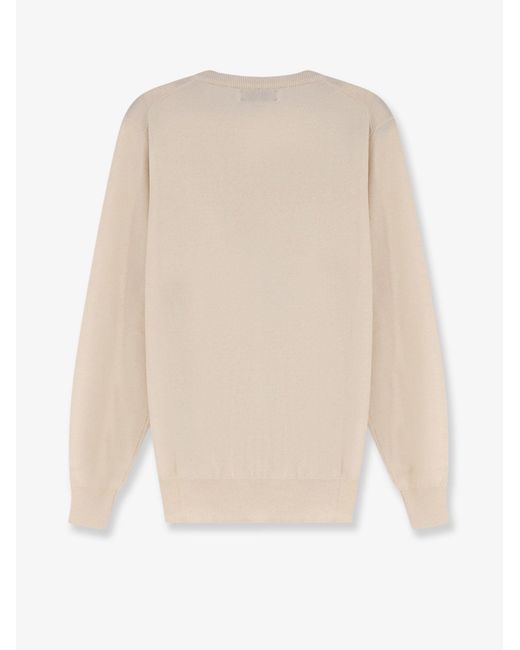 Brunello Cucinelli White Cashmere Sweater for men
