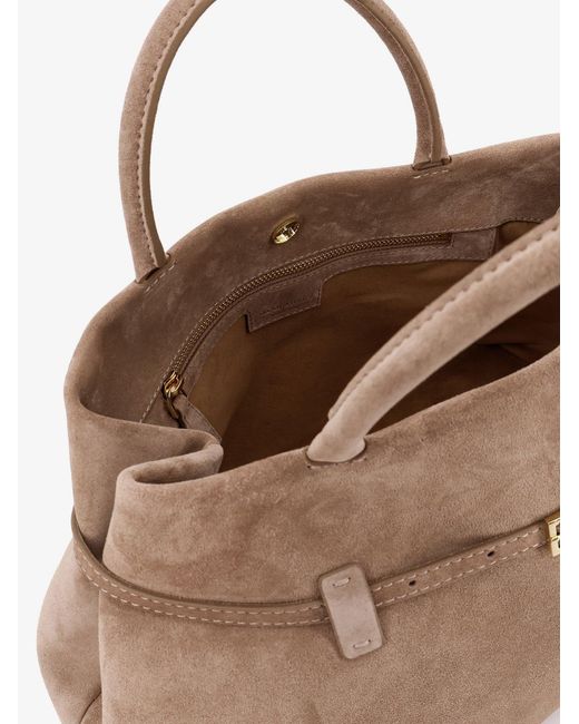 MANU Atelier Brown Le Cambon 35 Suede Shoulder Bag