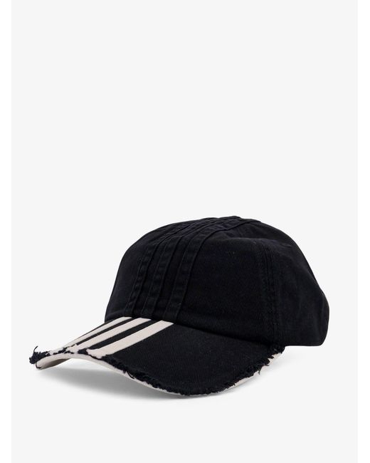Y-3 Black Hats Cotone for men