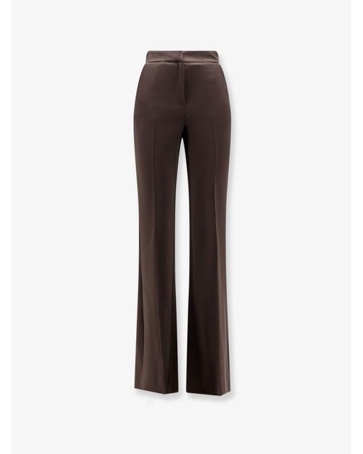 ACTUALEE Brown Rayon Blend Trousers