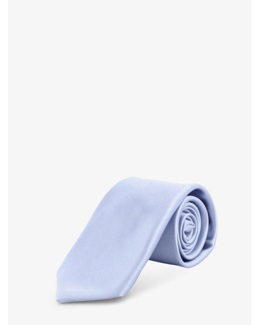 Kiton Blue Silk Tie for men
