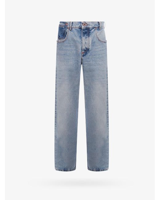 Balmain Blue Cotton Jeans for men