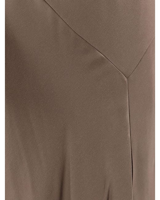 Alberta Ferretti Natural Viscose Long Dress