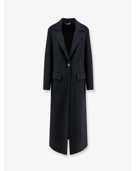 Hevò Black Lamiedolimpia Wool Coat