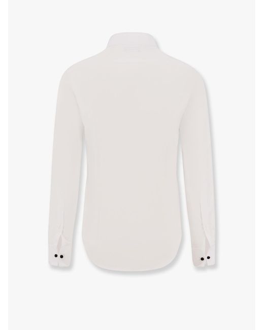 Giorgio Armani White Cotton Shirt for men