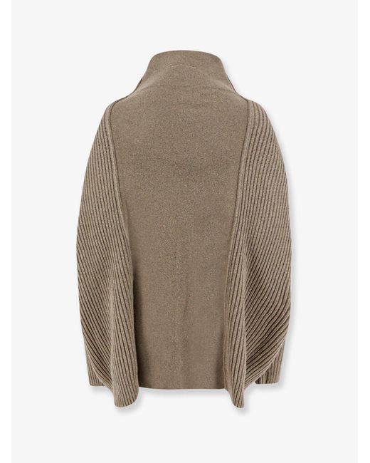 MM6 by Maison Margiela Natural Wool Blend Cardigan