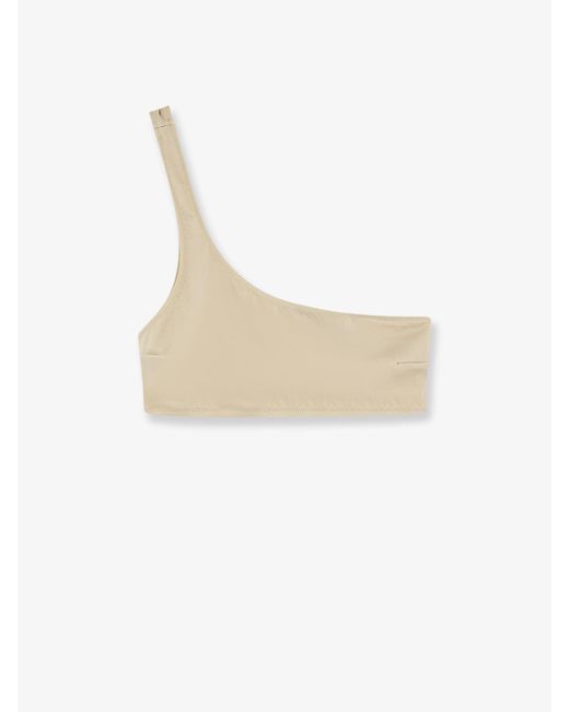 Top Bikini Celestine Shiny Monospalla di Mc2 Saint Barth in White