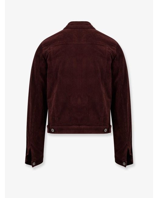TONYWACK Red Corduroy Jacket for men