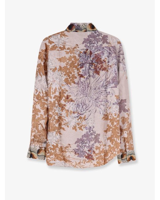 Pierre Louis Mascia Pink Aloe Silk Shirt