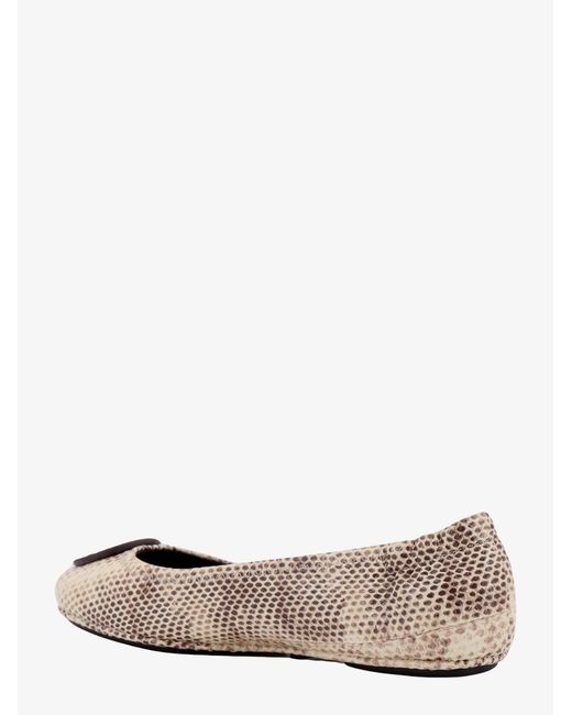 Tory Burch White Flat Shoes