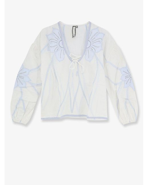 Scarlett Poppies White Vedansh Cotton Shirt