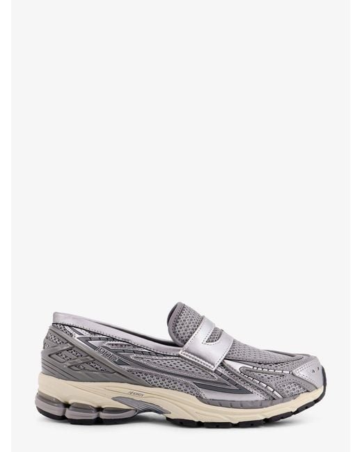 New Balance White 1906 Mesh And Leather Loafers for men