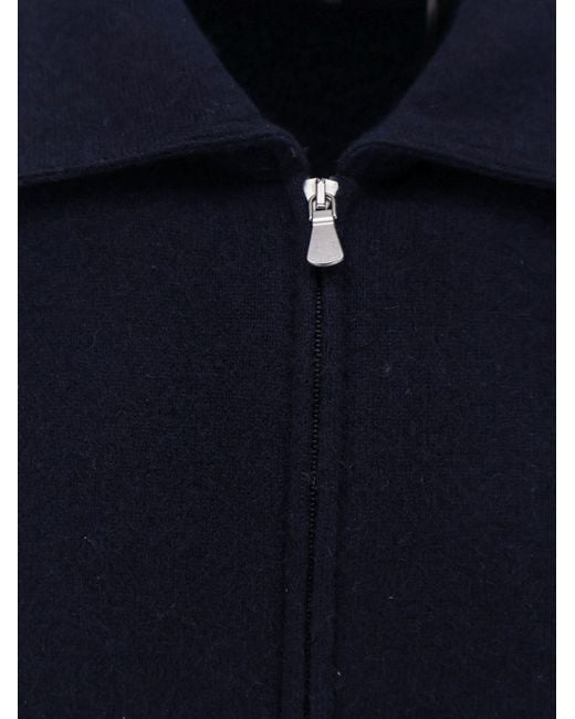 Gran Sasso Blue Cashmere Cardigan for men