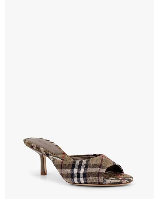 Burberry Women Embroidered Fabric Mews Mules