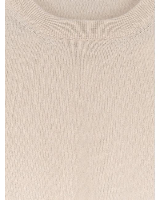 Brunello Cucinelli White Cashmere Sweater for men