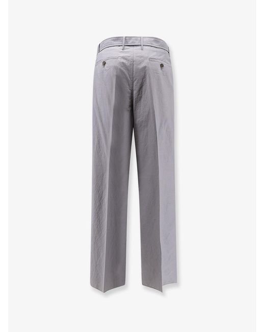 Lardini Gray Indro Cotton And Nylon Trousers for men