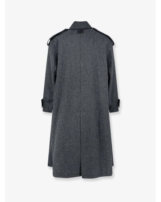 AMI Gray Wool Coat for men