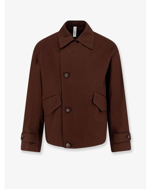 Hevò Brown Isola Di San Pietro Cotton Jacket for men