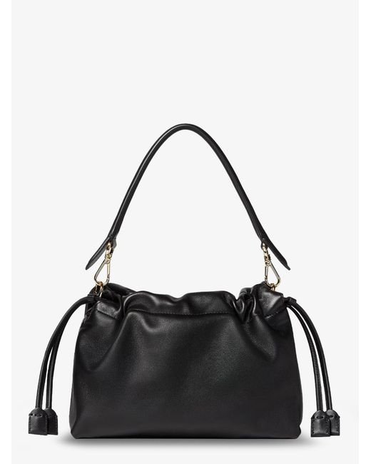 Fendi Black Mamma Baguette Medium Leather Crossbody Bag