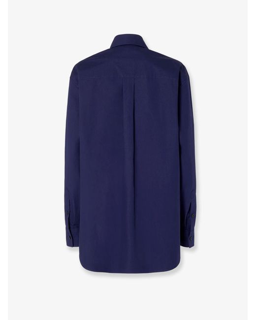 Fendi Blue Shirts Cotone
