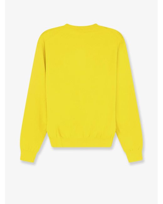 Aspesi Yellow Cotton Cardigan