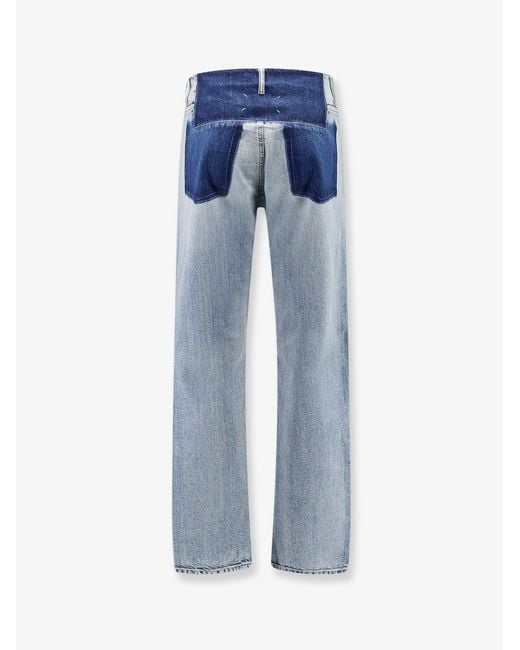 Maison Margiela Blue Jeans With Patchwork Effect for men