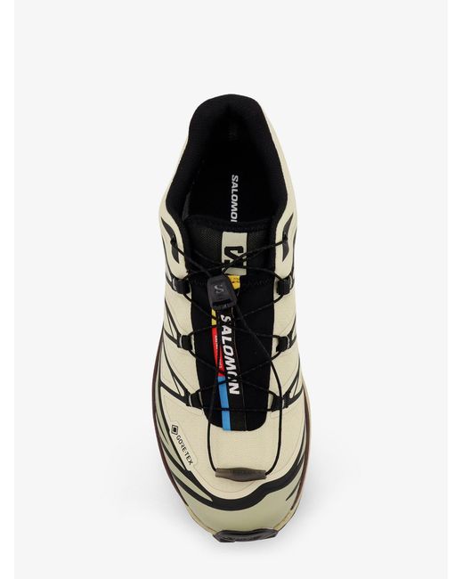 Salomon White Xt-6 Technical Fabric Sneakers With Logo On The Side for men