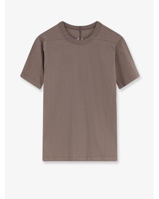 Rick Owens Brown Cotton T-Shirt for men